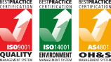 ISO9001, IS014001, AS4801